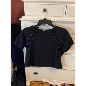 Forever 21 laced up T-shirt, size medium